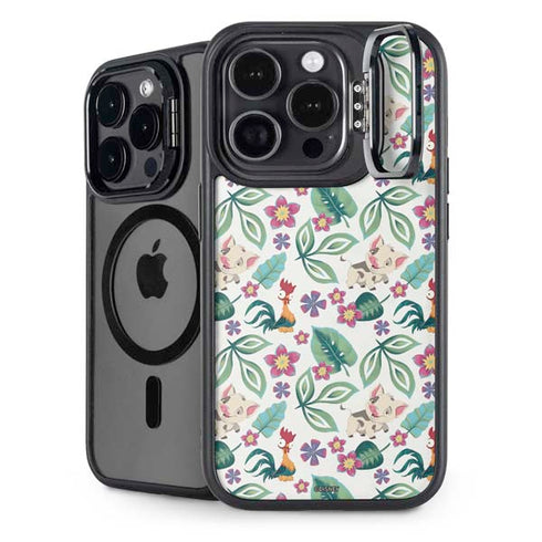 Disney Princess Moana Pua and Heihei Pattern iPhone 15 Pro Kickstand Case